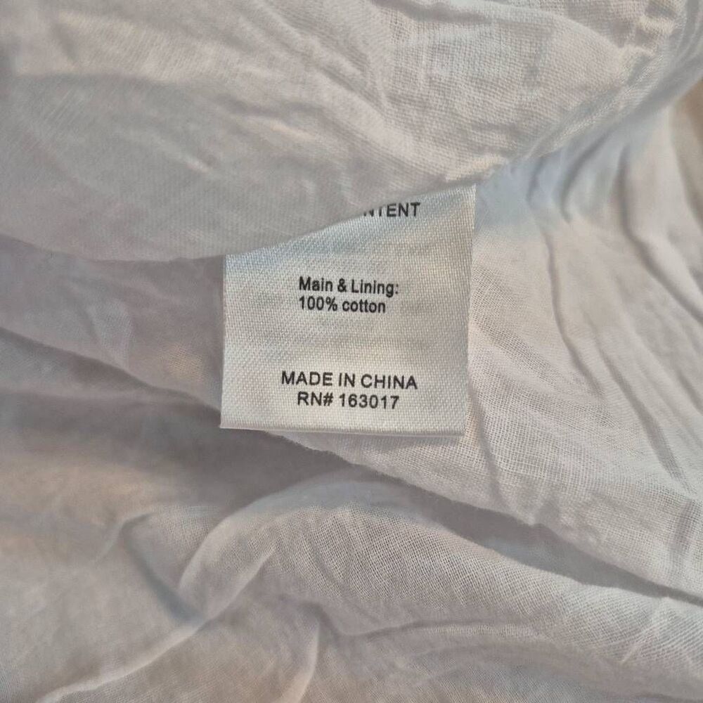 Princess Polly White Swing Mini Dress Ruffle Babydoll Cotton Lined Sz 2 EUC - Picture 8 of 10